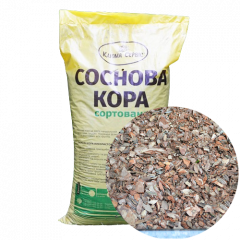 Сосновая кора мульча 0-10 мм 40 л, Клиома Сервис