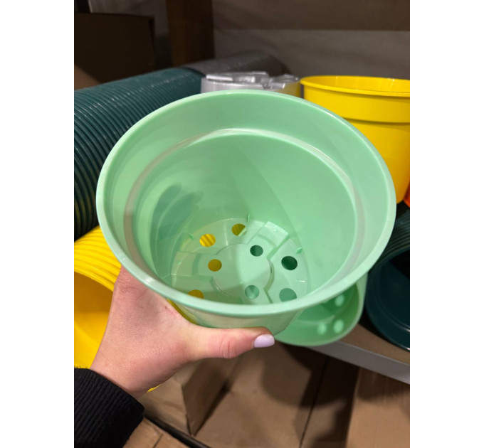 Горщик для квітів LotPlast 2 л d16 бірюзовий