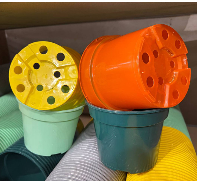 Горшок для цветов LotPlast 2 л d16 оранжевый