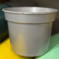 Горшок для цветов LotPlast 2 л d16 металлик