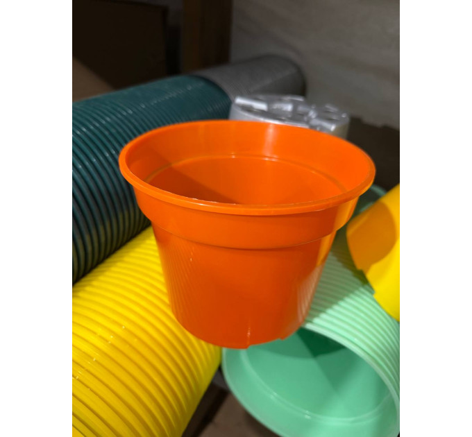 Горшок для цветов LotPlast 2 л d16 оранжевый