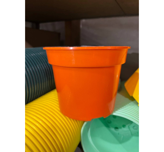 Горшок для цветов LotPlast 2 л d16 оранжевый