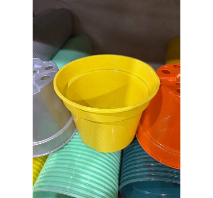 Горщик для квітів LotPlast 2 л d16 жовтий