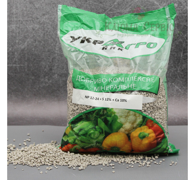 Удобрение сложное минеральное NP 12.24, упаковка 1 кг УкрАгро