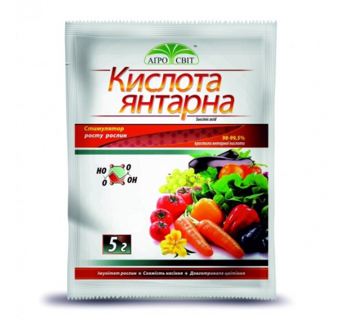 Янтарная кислота, 5 гр АгроСвит