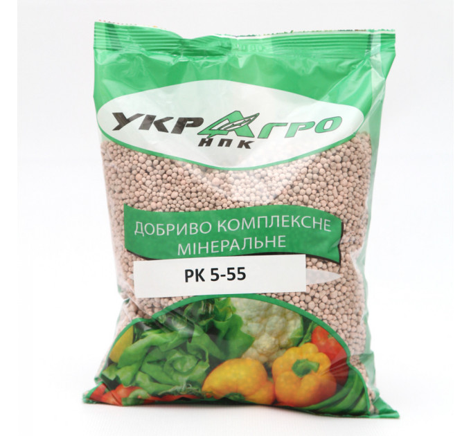 Удобрение фосфорно-калийное PK 5-55, упаковка 1 кг УкрАгро