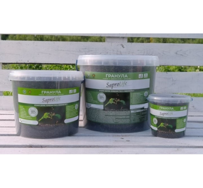 Гранулированный сапропель SaproLife, 10 л