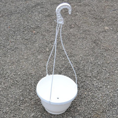 Горшок Kloda подвесной 2,5л с крючком (20*12,5) белый