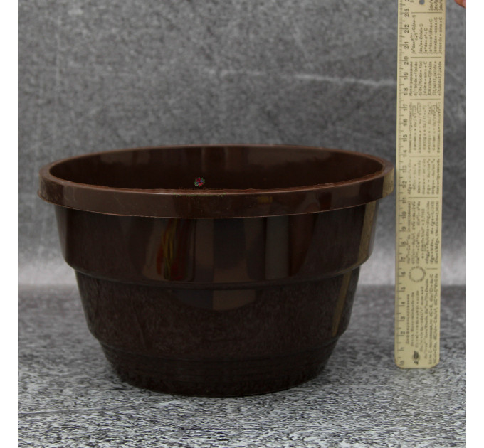 Подвесной горшок с крючком LotPlast 3.7 л d23 венге