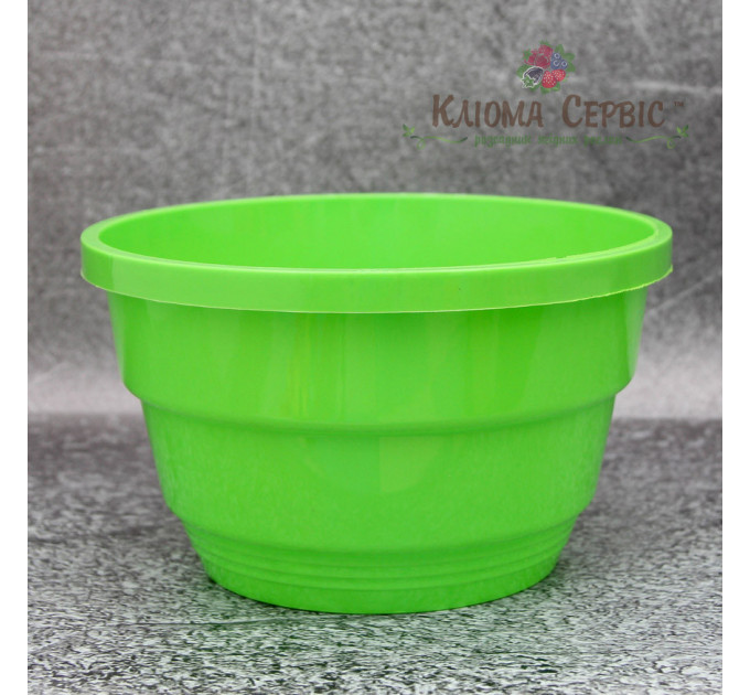 Подвесной горшок с крючком LotPlast 3.7 л d23 салатовый