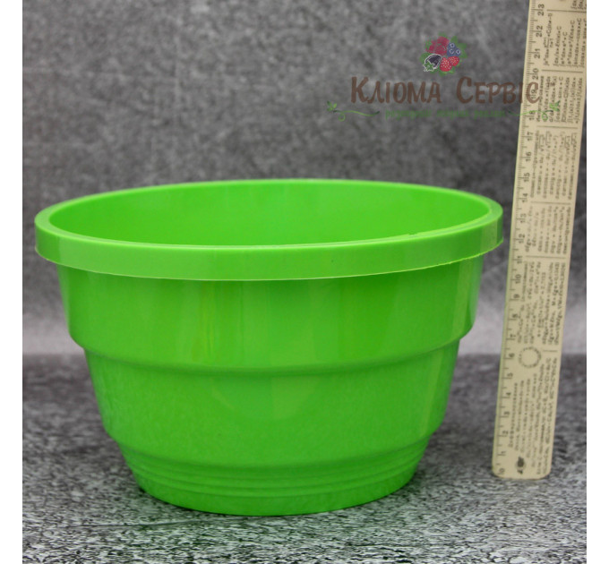 Подвесной горшок с крючком LotPlast 3.7 л d23 салатовый