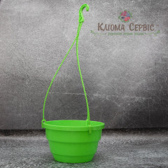 Подвесной горшок с крючком LotPlast 3.7 л d23 салатовый