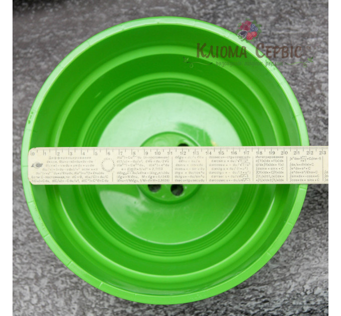 Подвесной горшок с крючком LotPlast 3.7 л d23 салатовый