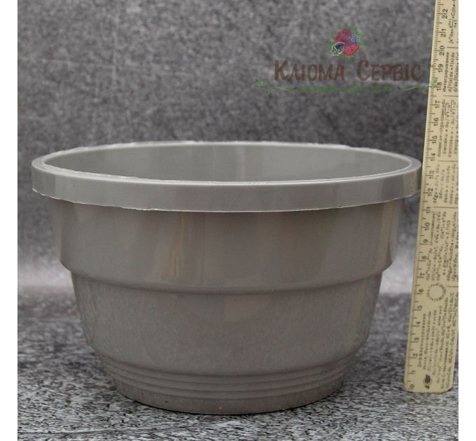 Подвесной горшок с крючком LotPlast 3.7 л d23 металлик