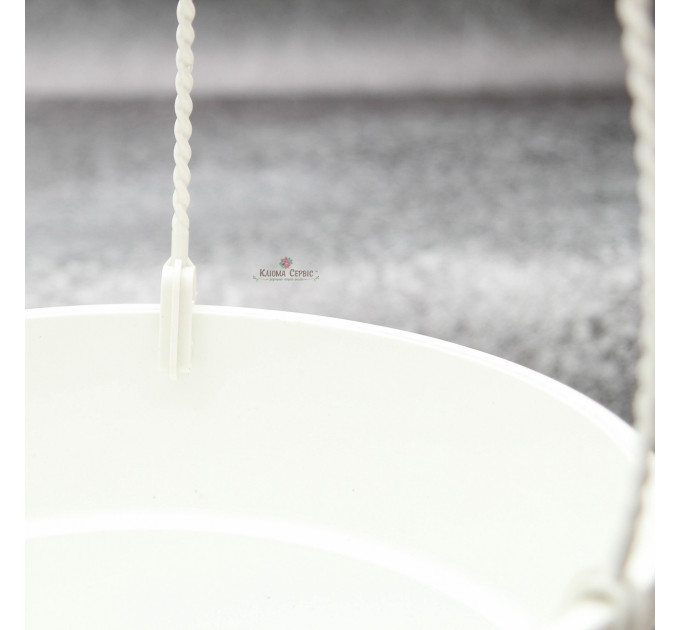 Подвесной горшок с крючком LotPlast 3.7 л d23 белый