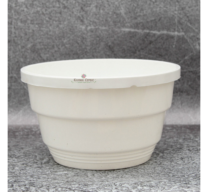 Подвесной горшок с крючком LotPlast 3.7 л d23 белый