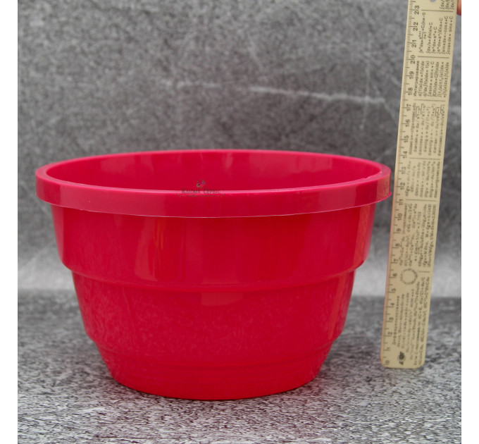 Подвесной горшок с крючком LotPlast 3.7 л d23 розовый