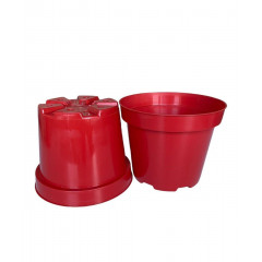 Горщик для квітів LotPlast 2 л d16 червоний
