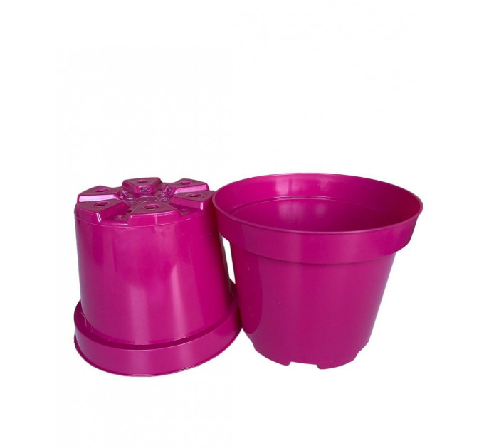 Горшок для цветов LotPlast 2 л d16 розовый