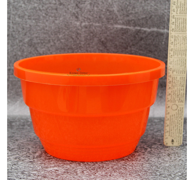 Подвесной горшок с крючком LotPlast 3.7 л d23 оранжевый
