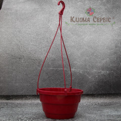 Підвісний горщик з гачком LotPlast 3.7 л d23 марсаловий