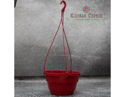 Підвісний горщик з гачком LotPlast 3.7 л d23 марсаловий