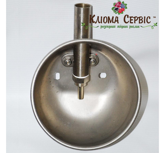 Мисочная поилка для свиней на откорме из нержавеющей стали Farma (170х150 мм)