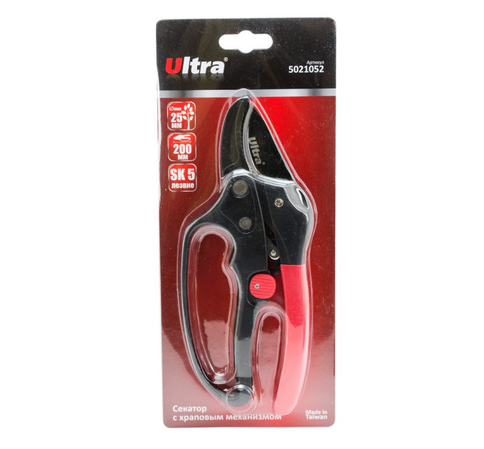 Секатор з храповим механізмом 200мм SK5 ULTRA