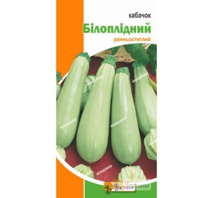 Семена кабачка "Белоплодный", 3 г