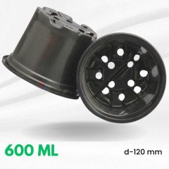 Стакан для цветов и рассады d 12, мягкий с перфорацией, UAH, 550 мл