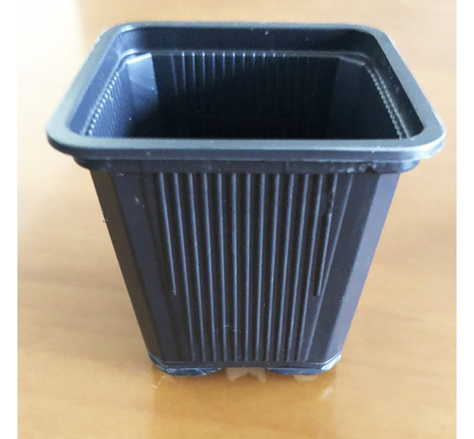 Стаканы для цветов квадратные 0,2 л (6,5*6,5*6,5) мягкие для рассады с перфорацией