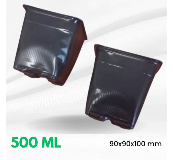 Стаканчики для рассады 500 мл h-10 см (мягкие) с перфорацией