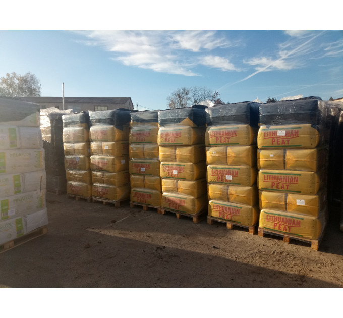 Верховий торф pH 3.5-4.5 0-40 мм 250 л, Литва