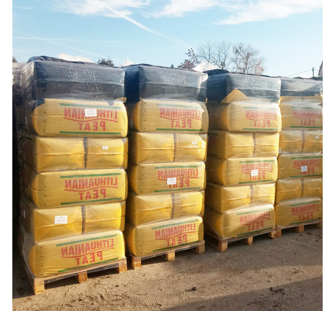 Верховий торф pH 3.5-4.5 0-40 мм 250 л, Литва