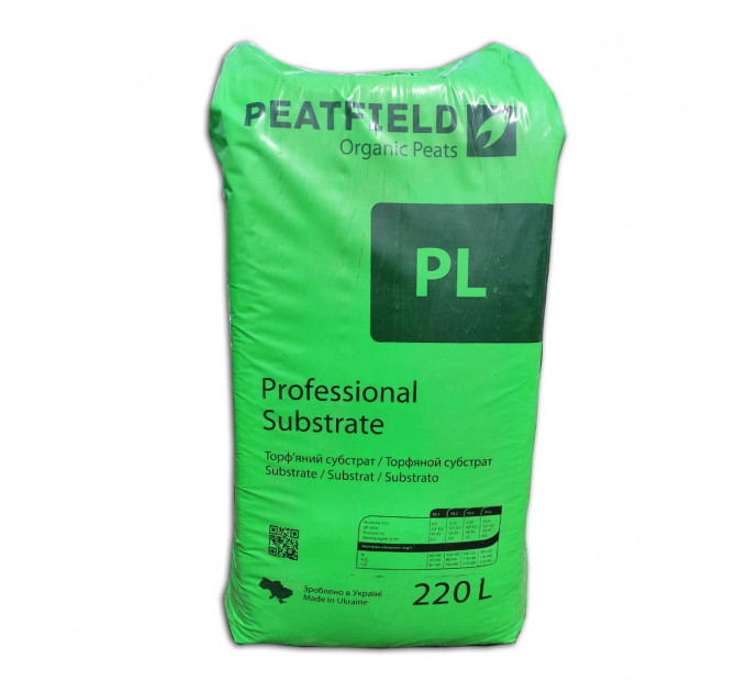 Субстрат торфяной PL-1 Expert 5.5-6.5 pH фр. 0-5 мм, 220 л