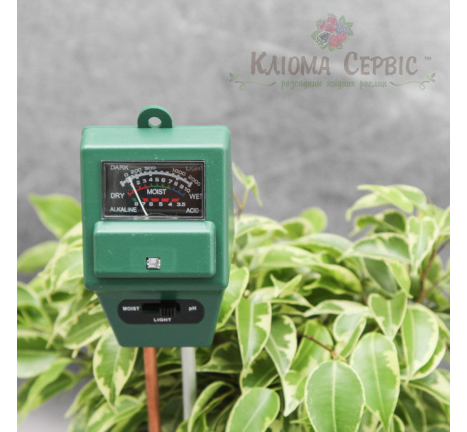 Измеритель кислотности pH, влажности, освещенности почвы