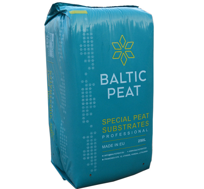 Верховой торф 5.5-6.5 pH 0-20 мм 250 л, Baltic Peat
