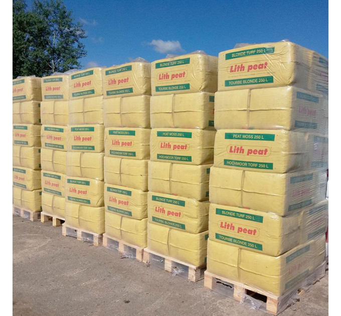 Верховой торф "Lith Peat" 5.5-6.5 pH 0-20 мм 250 л, Rėkyva