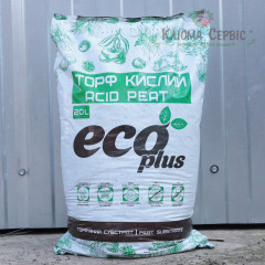 Кислый торф для голубики, 20 л ECO PLUS