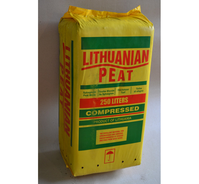 Верховой торф "Lithuanian Peat" 3.5-4.5 pH 0-5 мм 250 л, Rėkyva