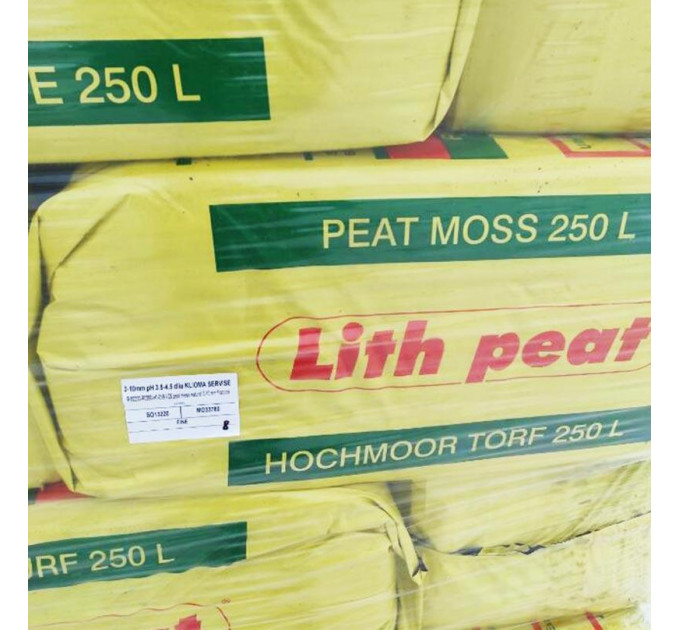 Верховой торф "Lith Peat" 5.5-6.5 pH 0-5 мм 250 л, Rėkyva