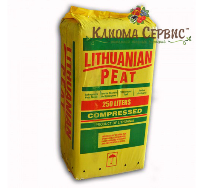 Верховой торф "Lithuanian Peat" 5.5-6.5 pH 0-20 мм 250 л, Rėkyva