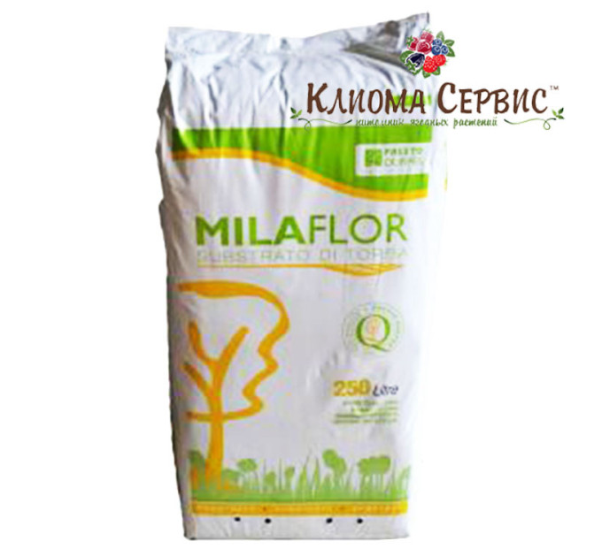 Органический субстрат "Milaflor" 5.5-6.5 pH 0-40 мм, 250 л