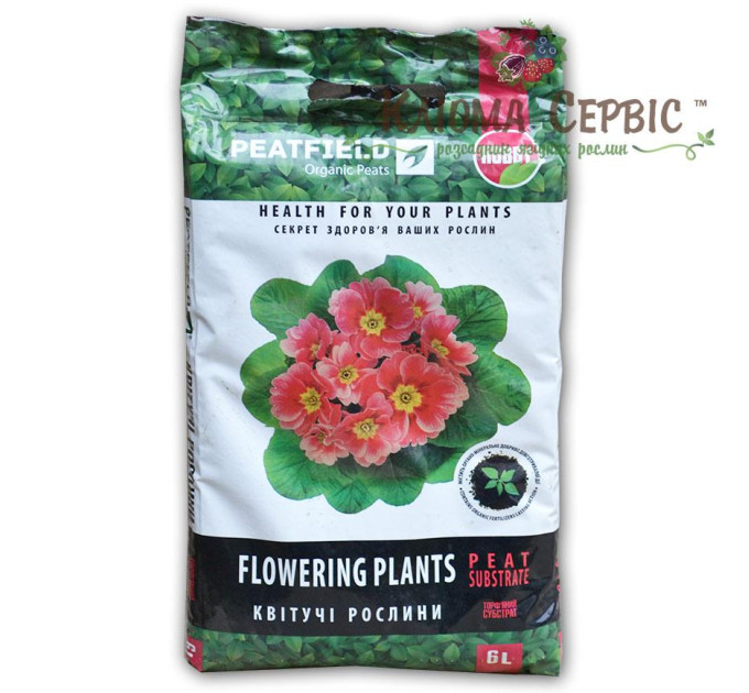 Торфяной субстрат «Для цветущих растений» 6 л, PEATFIELD