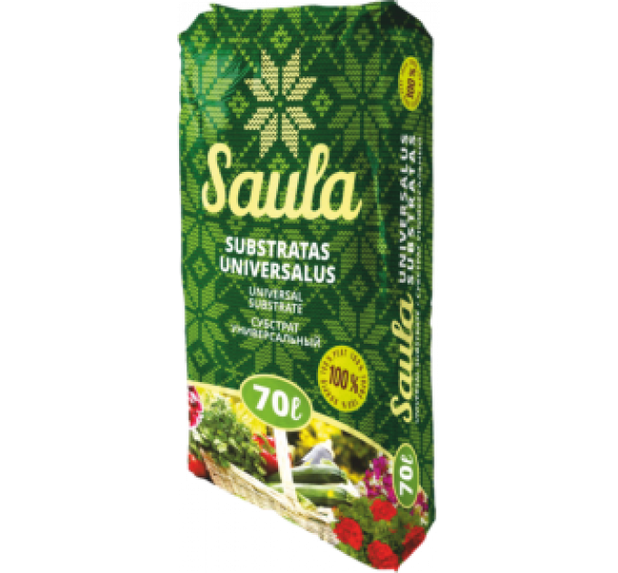 Субстрат универсальный SAULA ph 5.5-6.5 фр. 0-20 мм 70 л