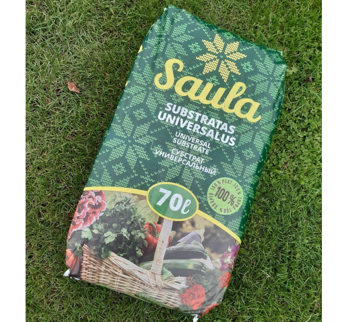 Субстрат универсальный SAULA ph 5.5-6.5 фр. 0-20 мм 70 л