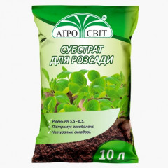 Субстрат торфяной для рассады, 10 л АгроСвит