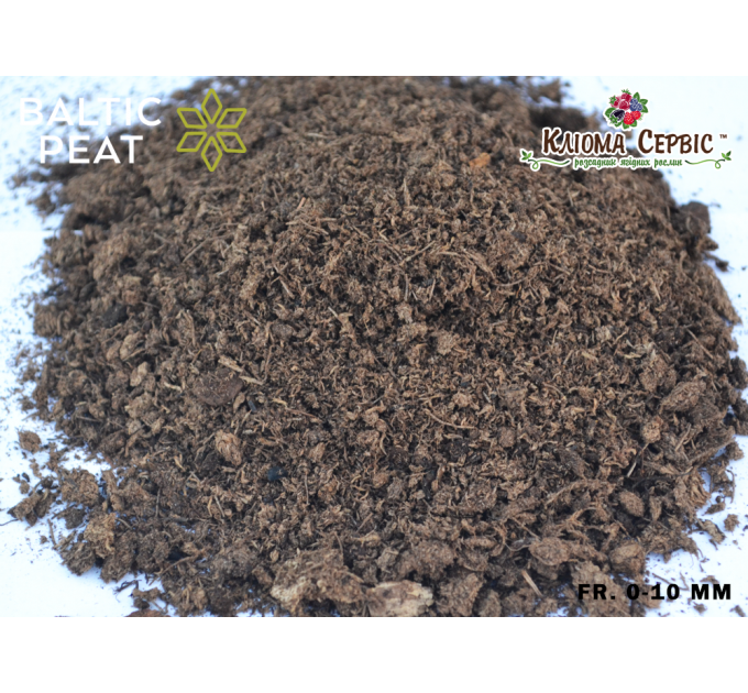 Торф'яний субстрат для посіву 5.5-6.5 pH 0-10 мм 250 л, Baltic Peat