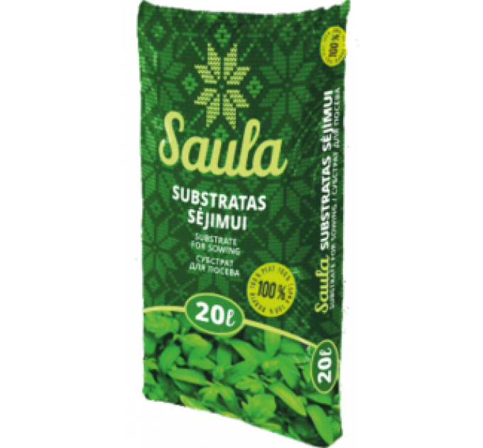 Торфяной субстрат для посева SAULA Remix 4 pH 5.5-6.5, 20 л