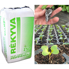 Торфяной субстрат для посева рассады Remix 1 pH 5.5-6.5 0-7 мм 250 л, Rekyva 